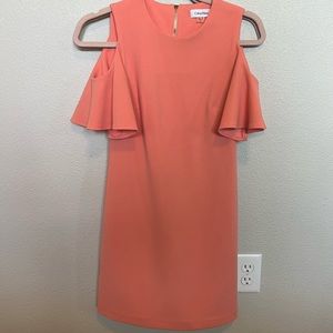 Coral Pink Calvin Klein Dress - Worn Only Once